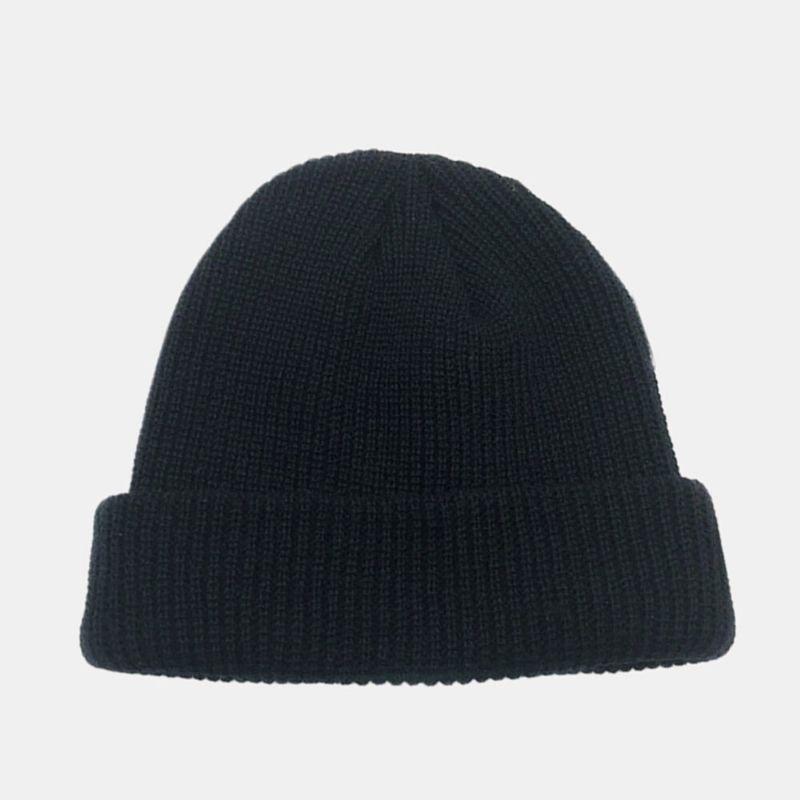 Unisex Jednobojna Pletena Vunena Kapa Skull Cap Kape