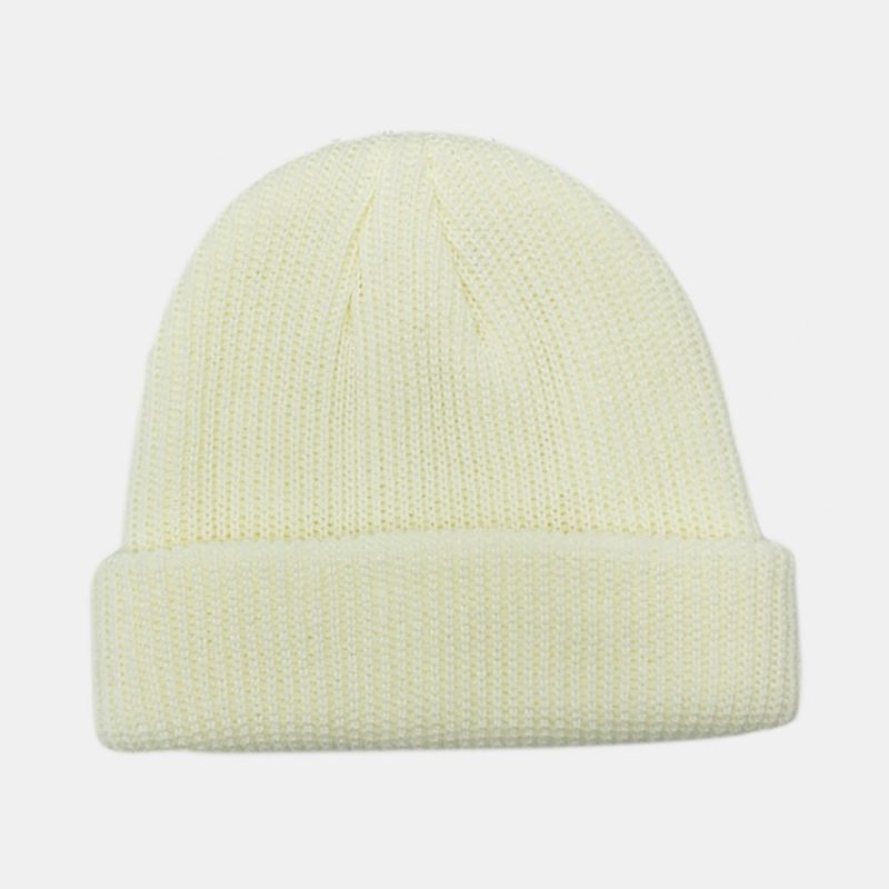 Unisex Jednobojna Pletena Vunena Kapa Skull Cap Kape