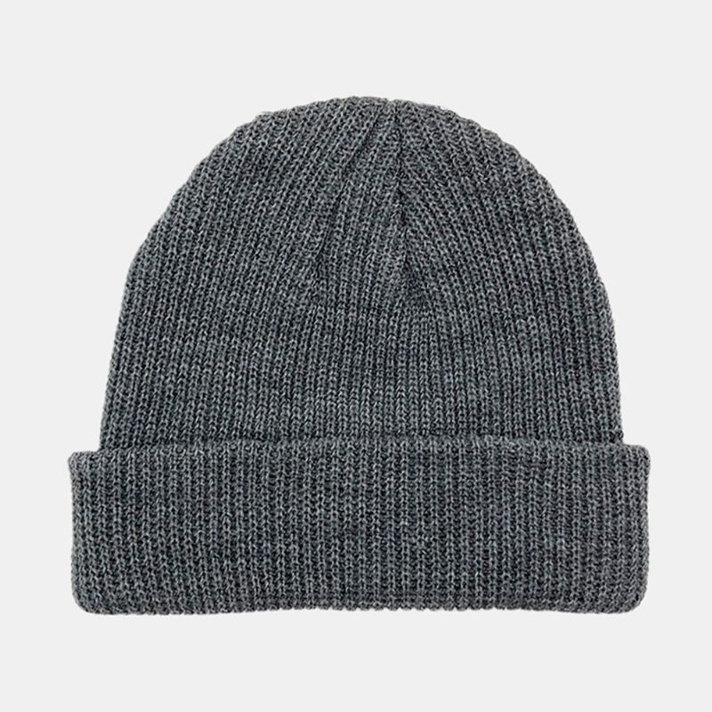 Unisex Jednobojna Pletena Vunena Kapa Skull Cap Kape