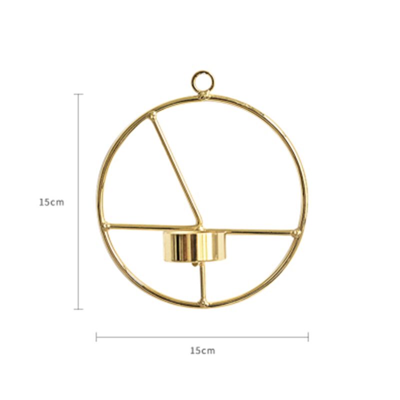 3d Geometrijski Svijećnjak U Nordijskom Stilu Metalni Zidni Kućni Dekor