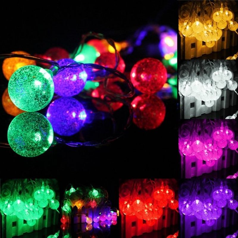 3m 20led Baterija Bubble Ball Fairy String Lights Vrtna Zabava Božićno Vjenčanje Uređenje Doma