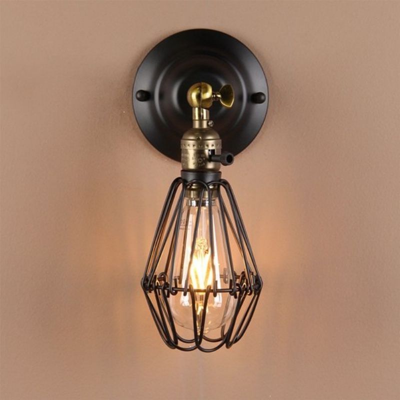 E27 Loft Metal Retro Vintage Rustikalni Svijećnjak Zidna Svjetiljka Edison Lampa Žarulja