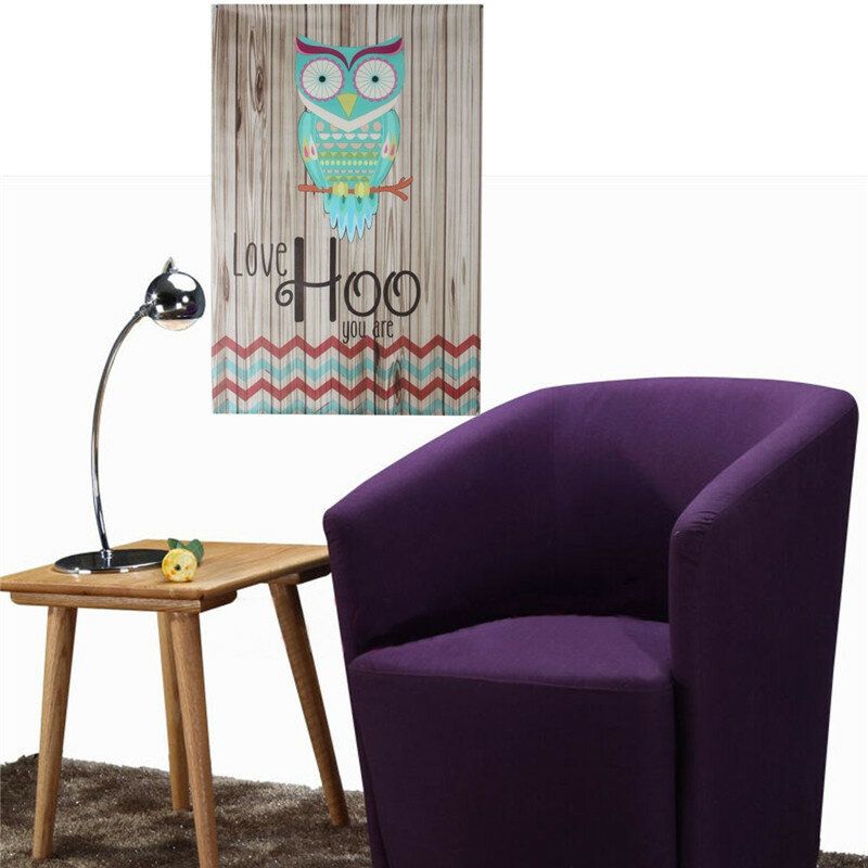 Neuokvireni Otisak Na Platnu Home Decor Love Hoo Owl Zidna Umjetnička Slika Dekoracija Slike