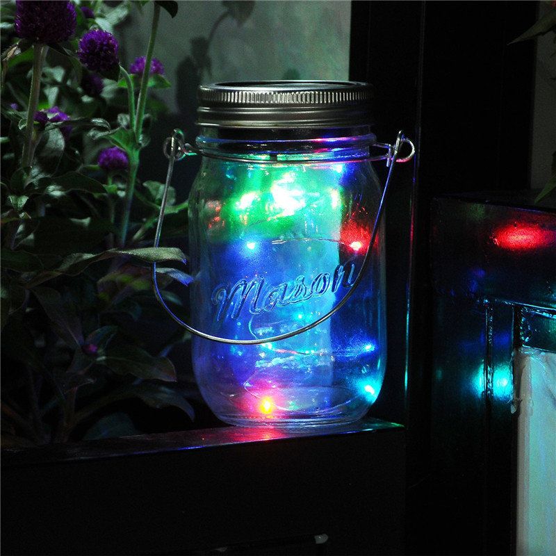 Solarna 2m 20leds Mason Jar Lid Fairy String Light Žičana Svjetiljka Za Uređenje Vrta