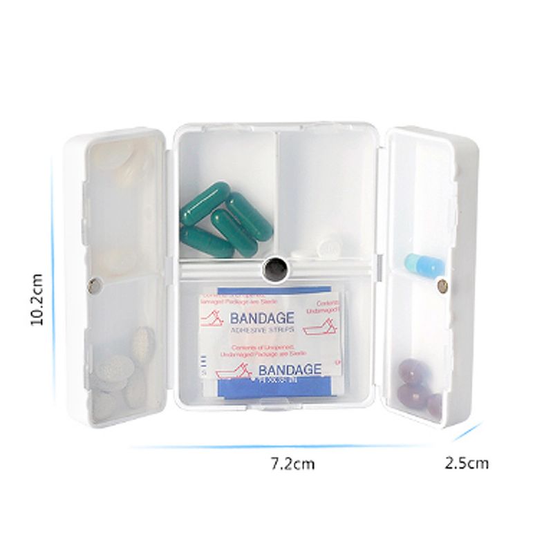 Holly Magnetic Suction Health Care Medicine Case Sa 7 Odjeljaka Za Tjednu Upotrebu