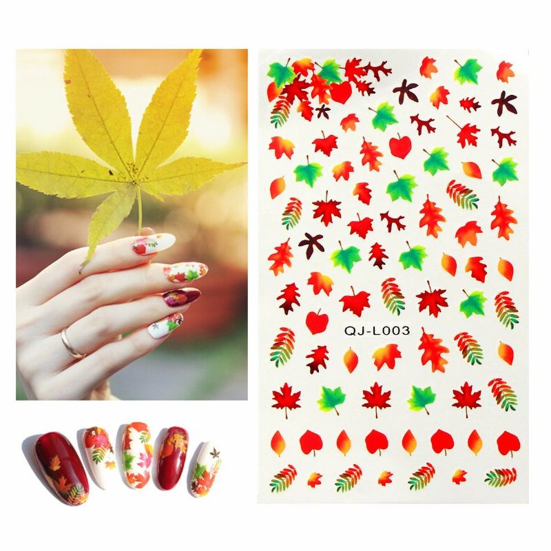 Maple Leaf Diy Nail Art Decoration Water Transfer Savjeti Za Manikuru Naljepnice