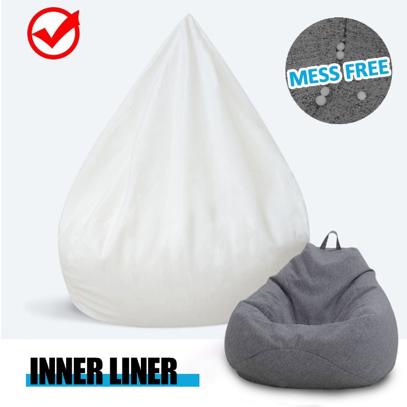 100*120cm L Bean Bag Liner Meka Bag Stolice Kauč Navlaka Za Sofu Unutarnja Lijena Ležaljka Za Odrasle Djecu