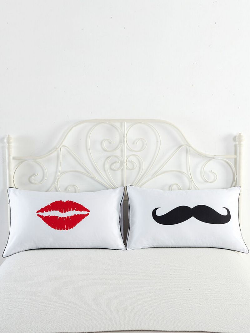 2pcs Bijeli Pamuk Home Hotel Decor Standardne Jastučnice Navlaka Za Krevet