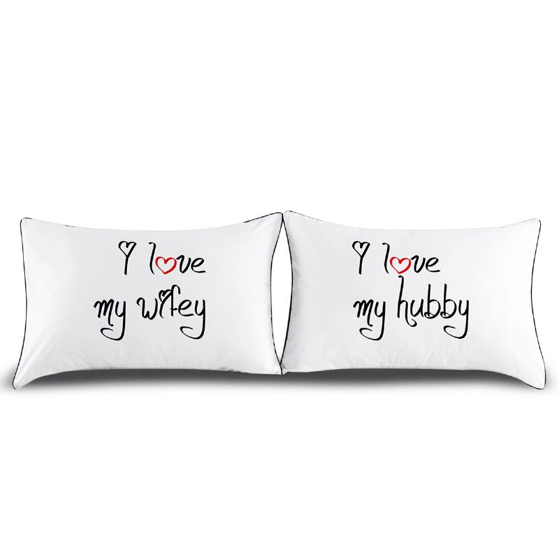 2pcs Bijeli Pamuk Home Hotel Decor Standardne Jastučnice Navlaka Za Krevet