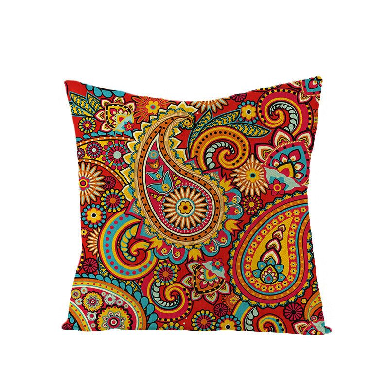 Boemska Mandala Folk Geometrijski Stil Lanene Jastučnice Kućni Kauč Art Decor