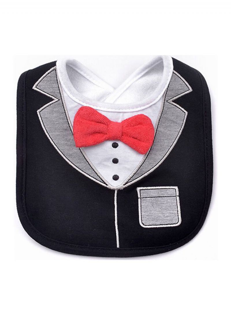 Fashion Gentleman Baby Bibs Tri Crvene Leptir Mašne Dress Shape Saliva Ručnik Vodootporan