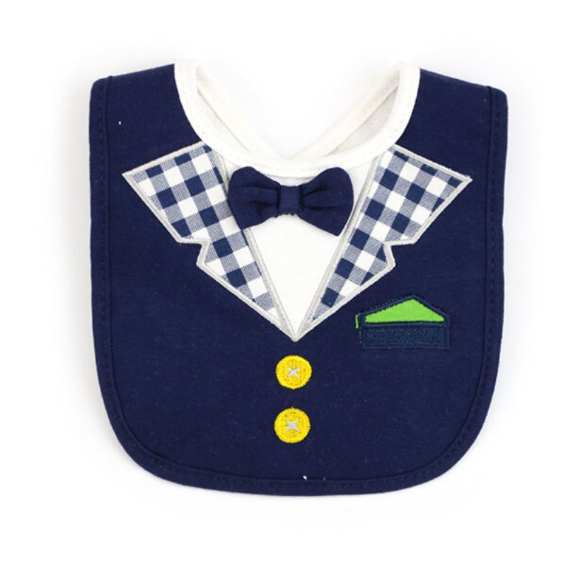 Fashion Gentleman Baby Bibs Tri Crvene Leptir Mašne Dress Shape Saliva Ručnik Vodootporan