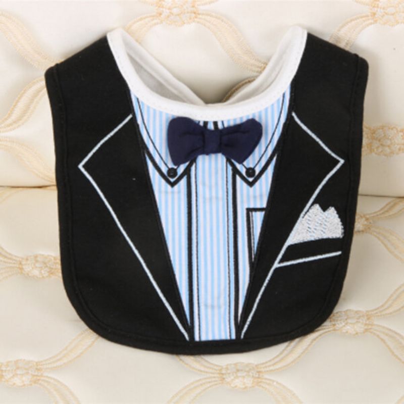 Fashion Gentleman Baby Bibs Tri Crvene Leptir Mašne Dress Shape Saliva Ručnik Vodootporan