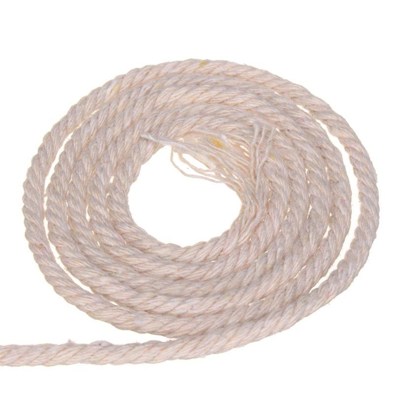 Pamučni Upleteni Kabel Ručno Izrađeni Snop Užeta Od Jute Rukotvorine Za Uređenje Doma 5 mm/100 M