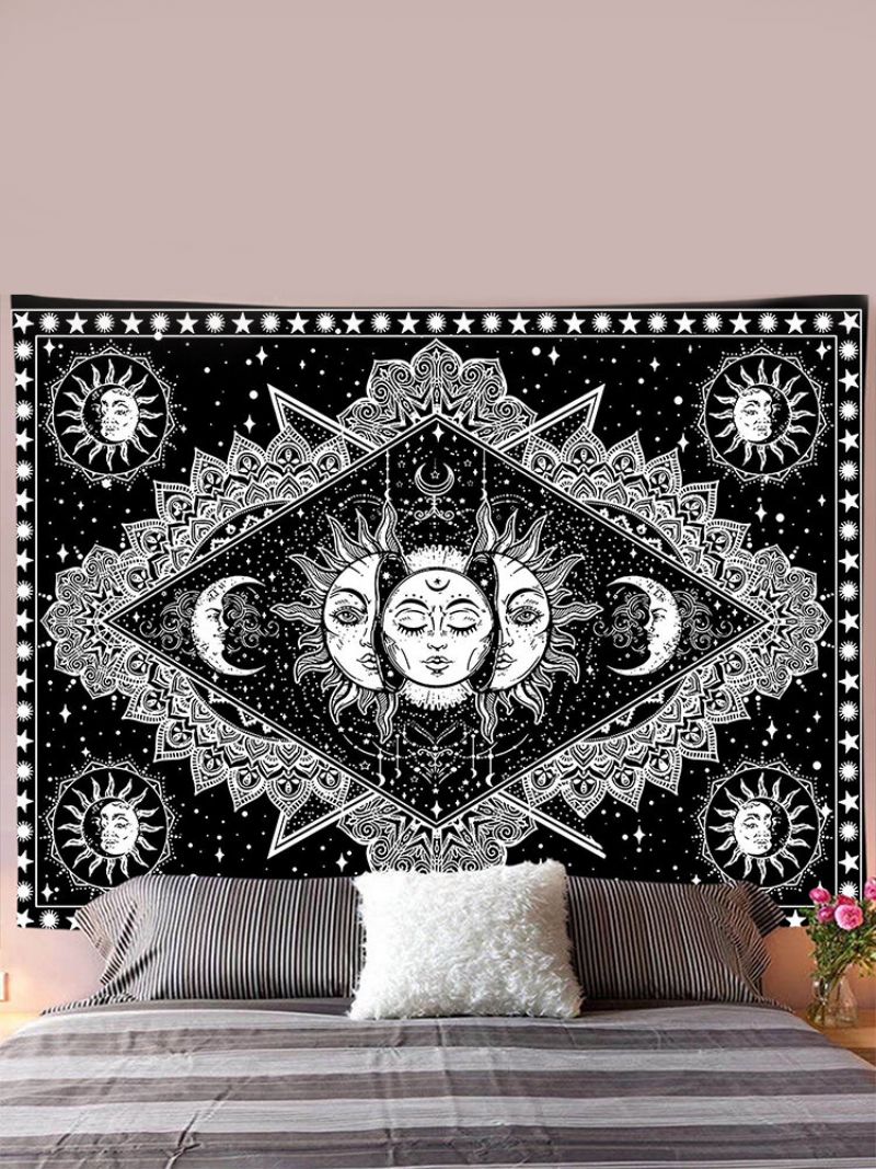 Sun Moon Mandala Uzorak Tapiserija Zidne Viseće Tapiserije Dnevni Boravak Dekoracija Spavaće Sobe