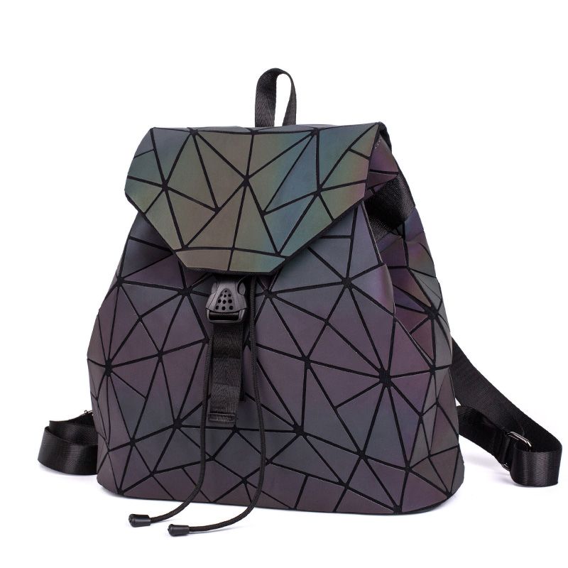 Modni Svjetleći Ruksak Ženske Geometrijske Ruksake Za Tinejdžerice Ženska Učenička Školska Torba Laser Diamond Mochila Bolsas