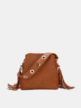 Tassel Bucket Bag Pu Kožna Torbica Torbe Na Rame Torba Preko Ramena Za Žene