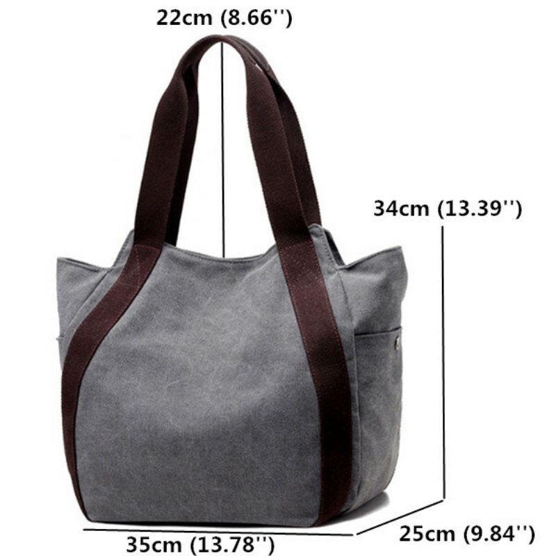 Ženska Platnena Ručna Torba Bucket Bag Tote Bag Hobo Preko Ramena