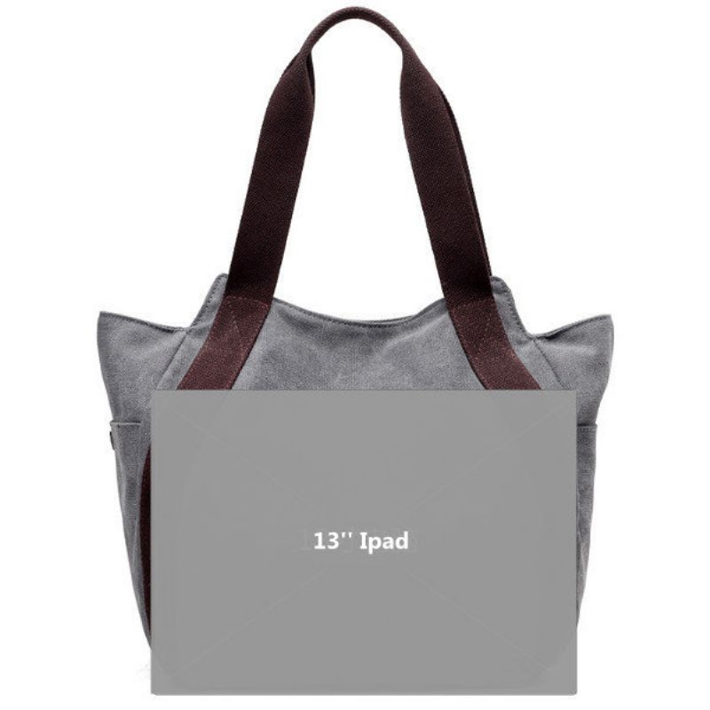 Ženska Platnena Ručna Torba Bucket Bag Tote Bag Hobo Preko Ramena