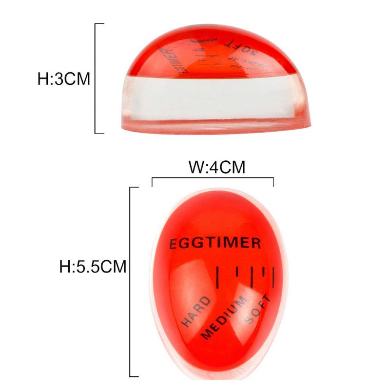 2 Kom Pametni Mjerač Vremena Za Jaja Za Kuhanje Meko Ili Tvrdo Kuhanih Osjetljiva Na Toplinu Koja Mijenjaju Boju Kuhinjski Alat Za Tajmer Bez Bpa Za Ženu Božićni Poklon Crni Petak Akcija