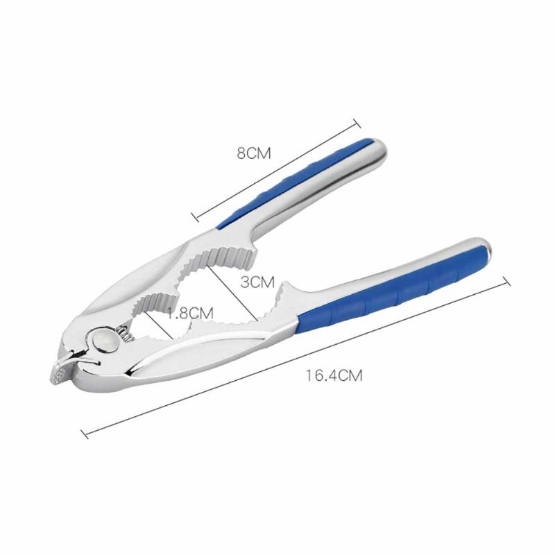 Stezaljka Od Orahovine Od Nehrđajućeg Čelika S Ručkom Protiv Klizanja Višenamjenski Alat Za Otvaranje Školjki Za Školjke