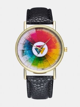 Trendi Okrugli Swatch Sat Klasični Kožni Kvarcni Sat Vodootporan Ženski Sat