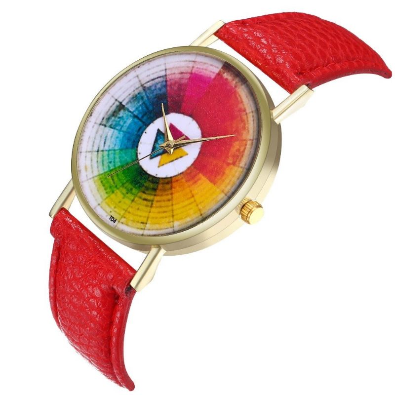 Trendi Okrugli Swatch Sat Klasični Kožni Kvarcni Sat Vodootporan Ženski Sat