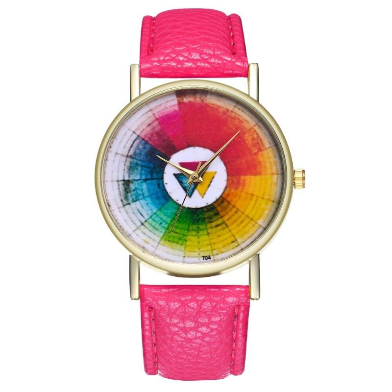 Trendi Okrugli Swatch Sat Klasični Kožni Kvarcni Sat Vodootporan Ženski Sat