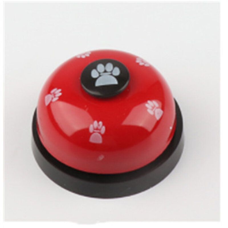 Pet Press Jingle Dog Cat Trainer Pet Intelligence Toy Footprints Bells Dog Ringer