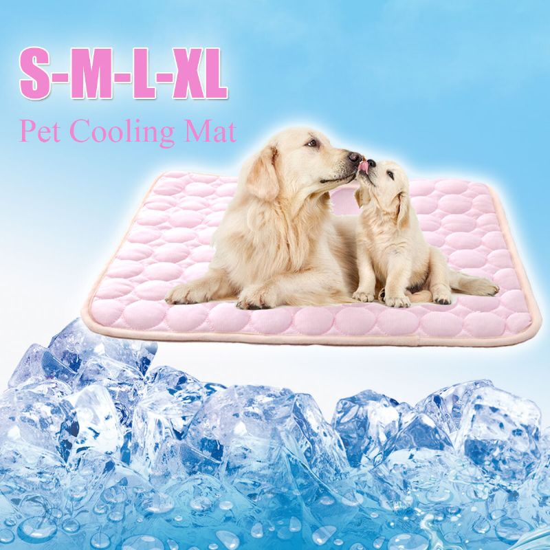 Rashladna Podloga Za Pse Pet Cat Chilly Summer Cool Bed Pad Jastuk Indoor Seat Ice Silk Mat Deka Za Kućne Ljubimce