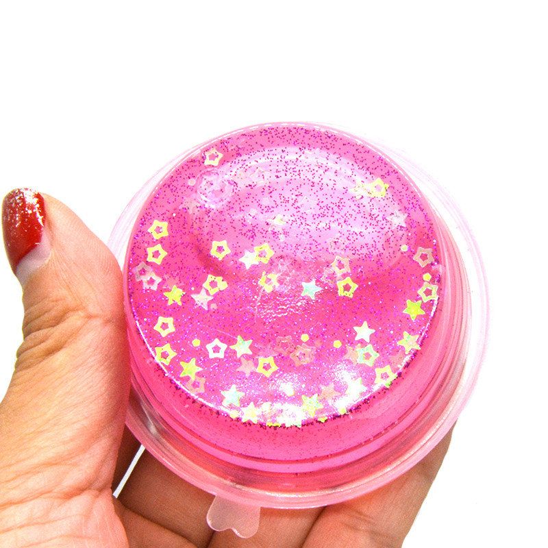 4pcs Kiibru Slime Pearl Star Glitter Simulated Crystal Mud Jelly Plastelin Poklon Igračka Za Ublažavanje Stresa