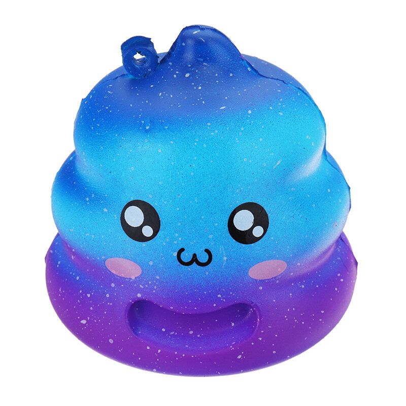 7cm Crazy Squishy Galaxy Poo Slow Rising Mirisna Crtana Punđa Poklon Dekoracija