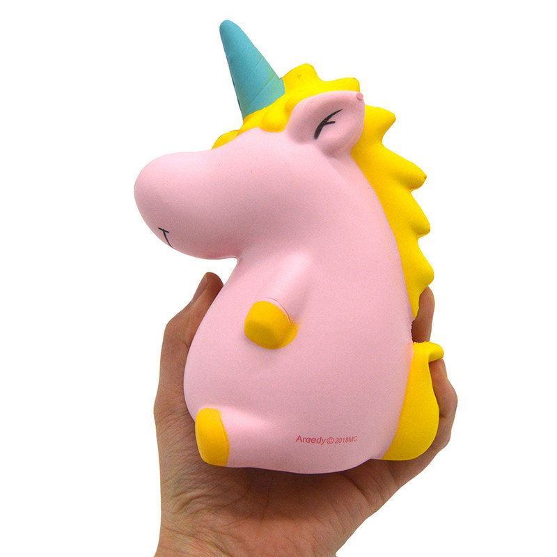 Areedy Squishy Baby Unicorn 14cm*10cm*8cm Super Slow Rising Slatka Ružičasta Originalno Pakiranje