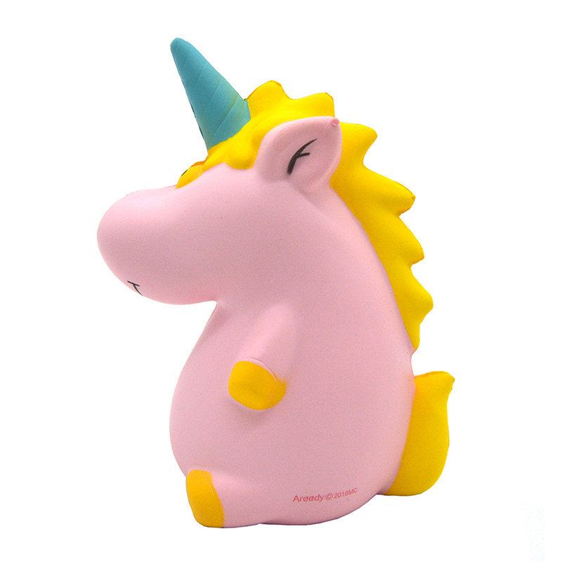 Areedy Squishy Baby Unicorn 14cm*10cm*8cm Super Slow Rising Slatka Ružičasta Originalno Pakiranje