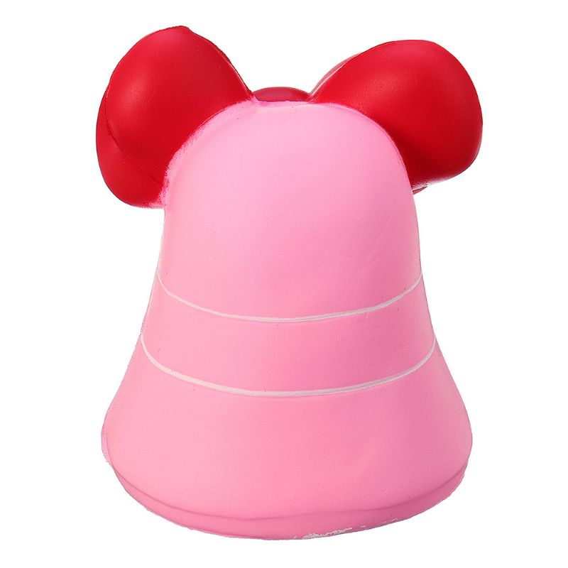 Bow-knot Bell Squishy Jumbo Slow Rising Mekana Igračka Poklon Kolekcija S Pakiranjem