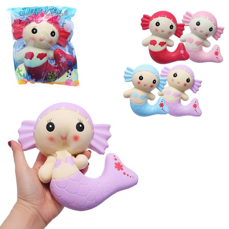 Cutie Squishy Mermaid Toys Mirisna Torta Od Kruha Super 19cm Mekana Sporo Rastuća Originalno Pakiranje