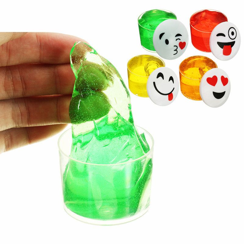 Emoji Face Slime Cup Boca Crystal Mud Random Kids Adults Dar Za Ublažavanje Stresa Igračka Za Dekompresiju