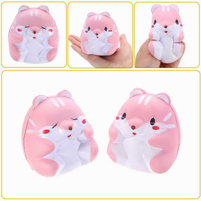 Hrčak 8 cm Slow Rising Squishy Tag Cute Animals Collection Poklon Dekor Igračka