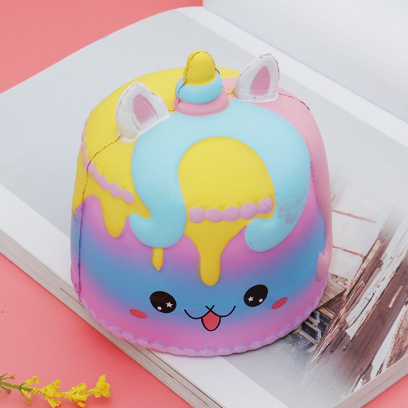 Kawaii Crown Cake Squishy Cute Soft Solw Rising Toy Crtić Poklon Zbirka S Pakiranjem