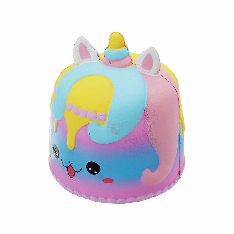 Kawaii Crown Cake Squishy Cute Soft Solw Rising Toy Crtić Poklon Zbirka S Pakiranjem