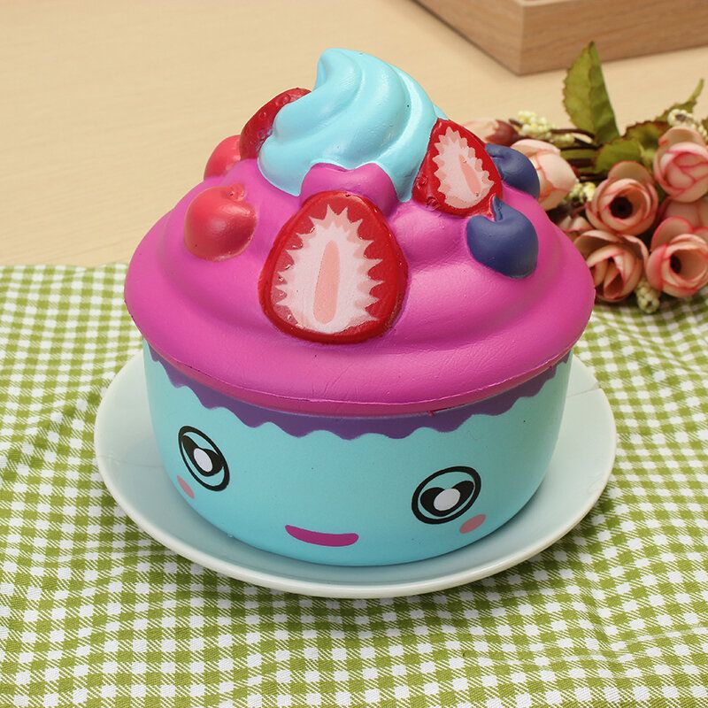 Leilei Squishy Jagoda Voće Sladoled Cupcake Slow Rising Original Ambalaža Kolekcija Poklon