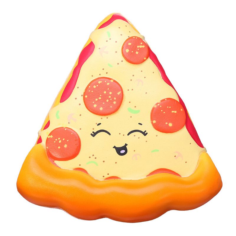 Mekana Igračka Smiley Face Pizza Squishy S Originalnim Pakiranjem