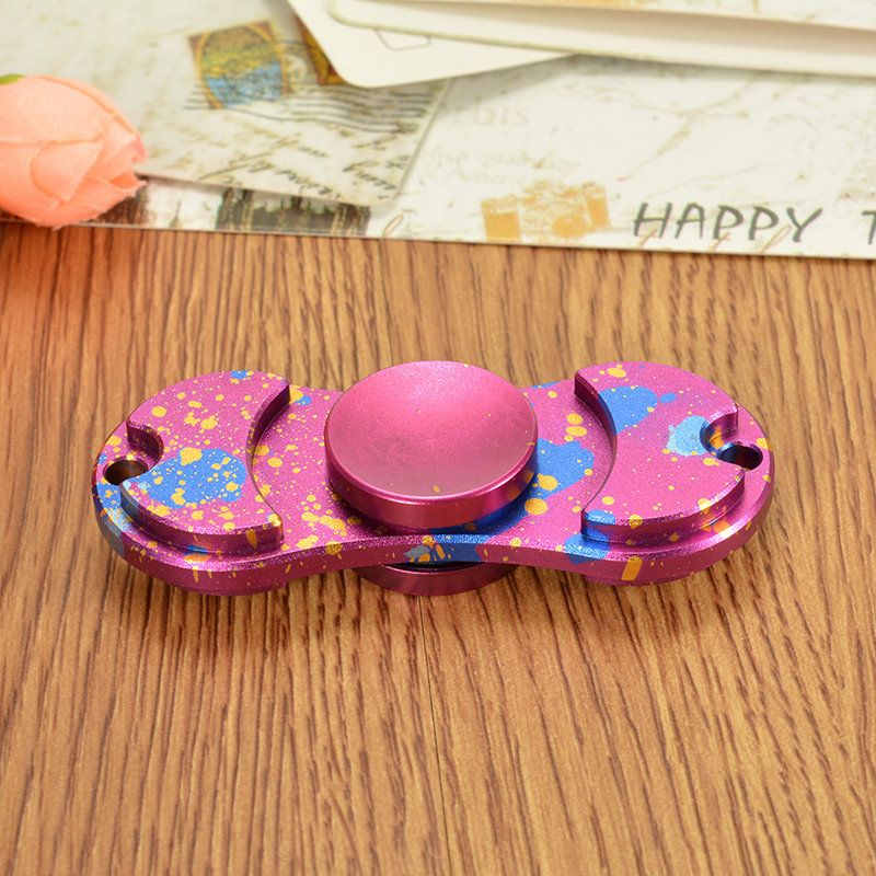 Retro Camouflage Dazzle Fidget Hand Spinner Adhd Austim Fingertips Fingers Gyro Reduce Stress