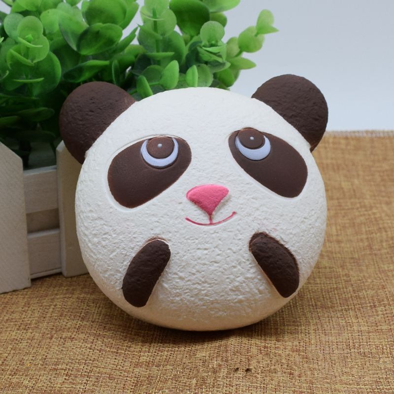 Slatka Jumbo Panda Bread Remen Za Telefon Mekana Squishy Head Charms Torba Za Ključeve Za Mobitel Remeni Za Privjesak