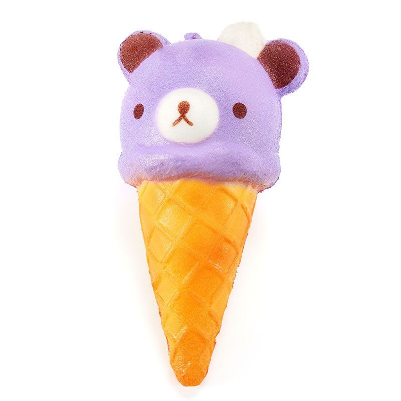 Squishy Ice Cream Bear Soft Slow Rising Collection Poklon Dekoracija Squish Squeeze Toy