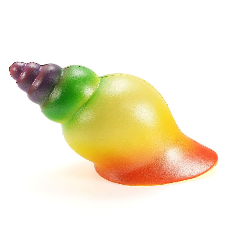 Squishy Rainbow Conch 14 cm Sporo Raste S Pakiranjem Poklon Dekor Meka Igračka Na Stiskanje