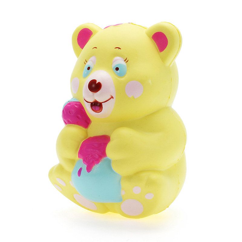 Xinda Squishy Strawberry Bear Drži Lonac Za Med 12 cm Sporo Raste S Pakiranjem Kolekcija Igračka Na Dar