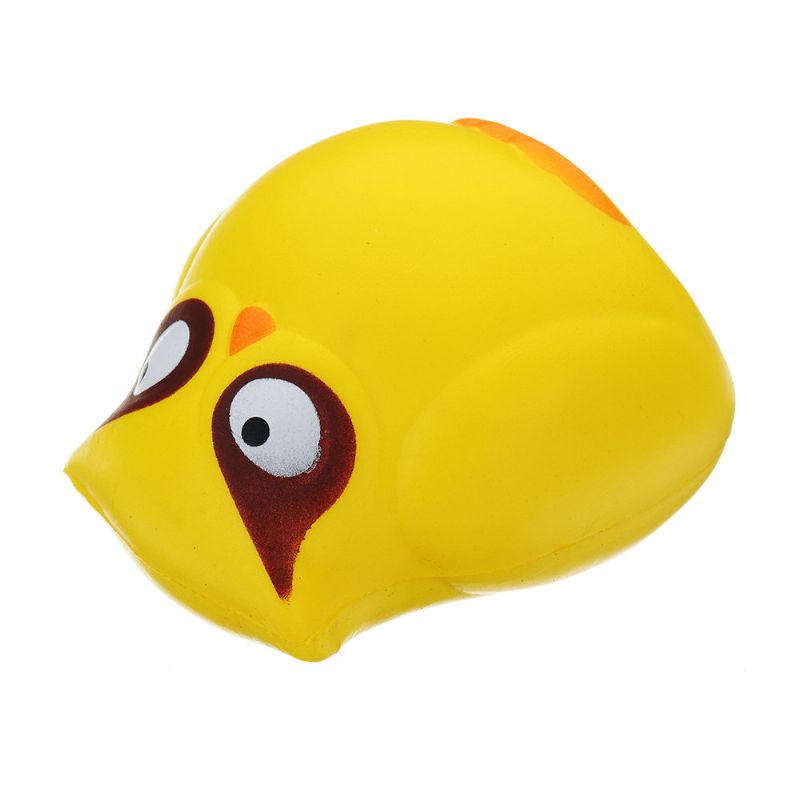 Yellow Owl Squishy Slow Rising Collection Poklon Mekana Igračka S Pakiranjem