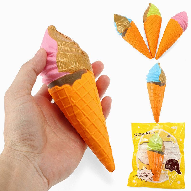 Yunxin Squishy Ice Cream 18 cm Sporo Dizanje S Pakiranjem Kolekcija Poklon Dekor Soft Squeeze Igračka