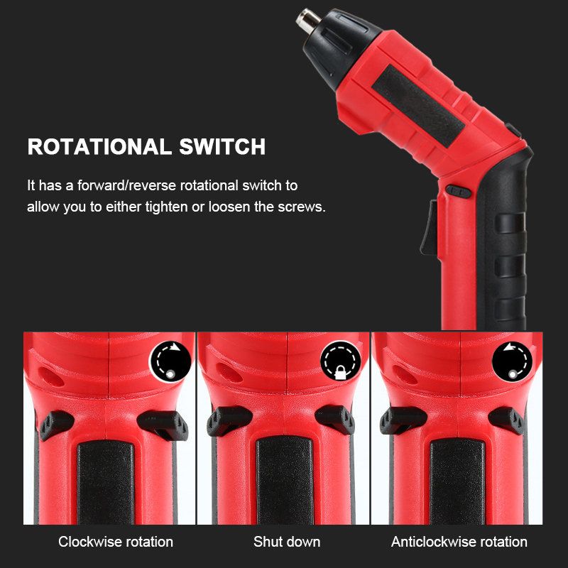 4.8 V 600 Mah Li-ion Električni Odvijač 4.5 N.m Ručna Bušilica